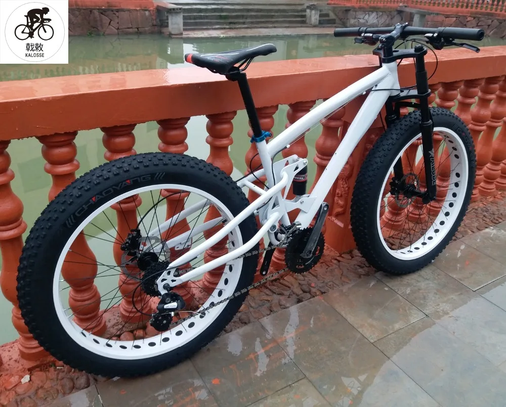 Kalosse гидравлические тормоза с полной подвеской M310 Fat bike 26*4,0 дюймов Снежный велосипед fat велосипед горный велосипед 24 скорости