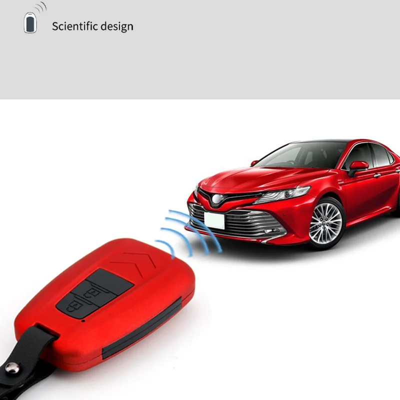 Модный чехол для автомобильного ключа из АБС-силикагеля и углеродного волокна