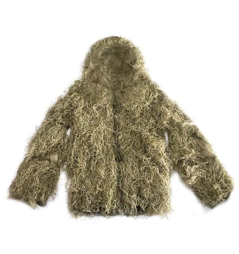 3D Увядшая трава Ghillie костюм 4 шт. снайперская Военная Тактическая камуфляжная одежда охотничий костюм армейская охотничья одежда птичий костюм