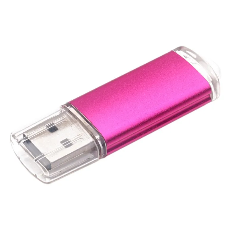 1 ГБ 16 32 64 USB 2 0 яркие цвета прозрачная крышка портативная металлическая