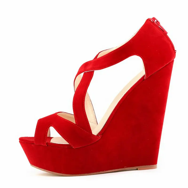 Модные женские босоножки LOSLANDIFEN бархатные туфли на платформе с открытым носком и