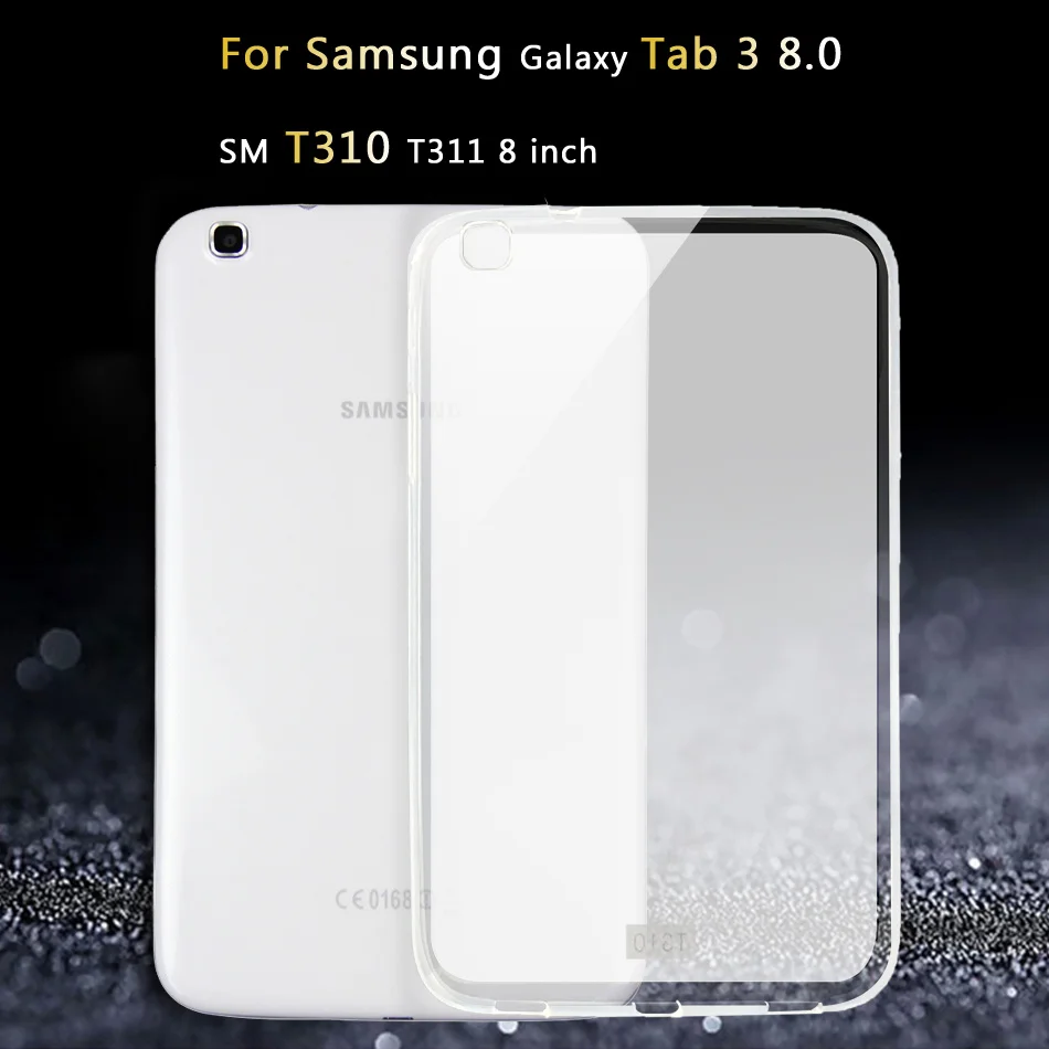 Tab 3 8.0 T310 Планшетный чехол для samsung Galaxy Tab 2 3 4 Lite 7,0 8,0 10,1 SM T311 T530 T230 T110 T211 GT P5200 P5100 силиконовый мягкий чехол - Цвет: Tab 3 8.0 T310