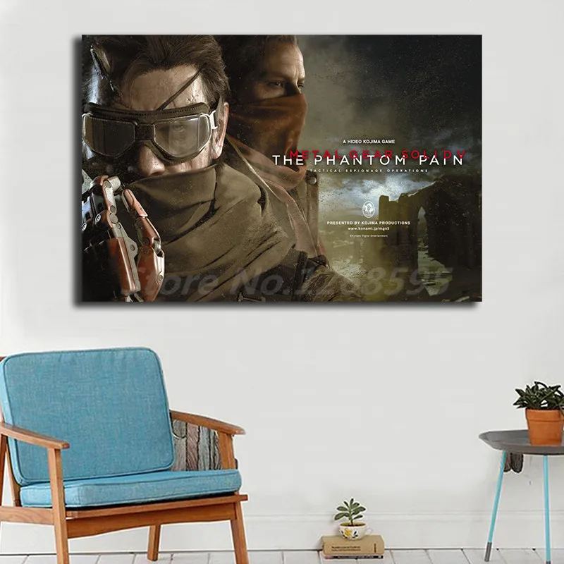 Металлическая Шестерня твердый V The Phantom Pain HD настенные художественные плакаты на