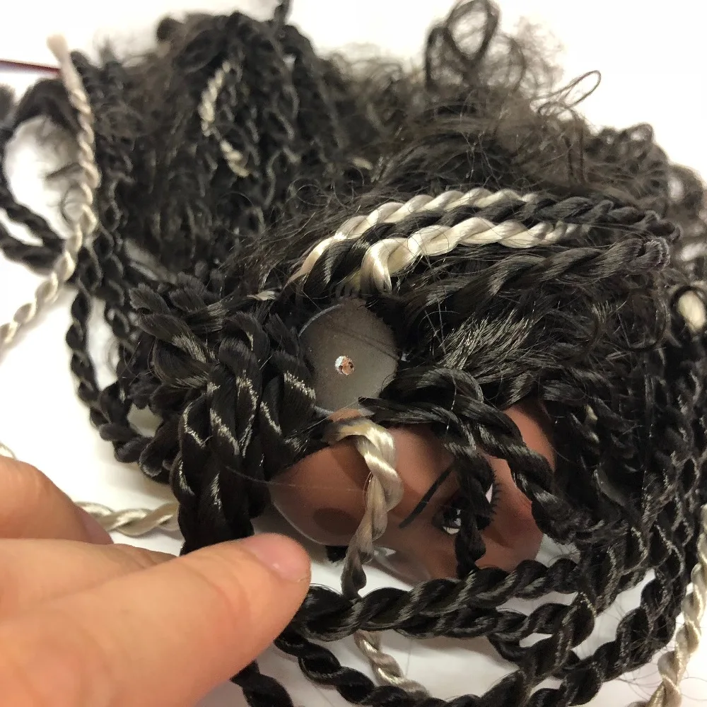 Новая модная кукла голова с черными коричневыми волосами DIY аксессуары для больших глаз голова кукла монстр кукла девушки