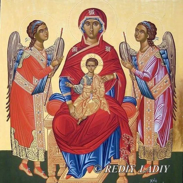 AW335 Бриллиантовая вышивка, религиозная квадратная икона/круглая Алмазная мозаика, наборы для домашнего декора, искусство и ремесла, Пиксельная Алмазная картина для хобби, Plein - Цвет: AW335
