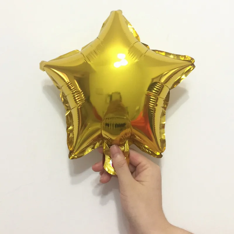 Star gold " 10 дюймов Звездное сердце шар для свадебного украшения Diy деревенский крещение детский душ украшения невесты-To-Be баллон вечерние сувениры - Цвет: Star gold