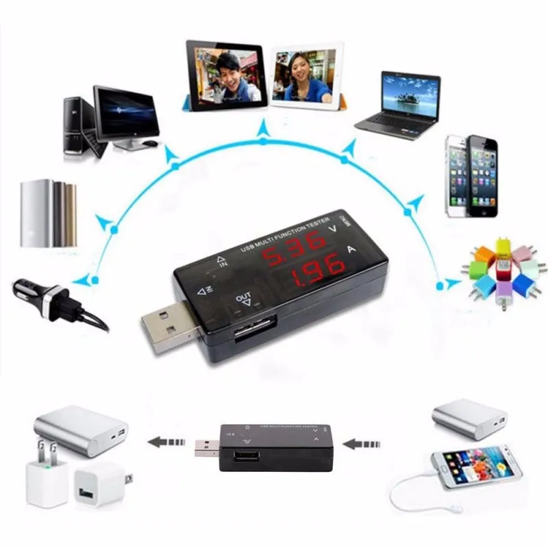 USB детектор измеритель напряжения тока USB тестер напряжения Амперметр USB детектор Тестер Горячая Распродажа