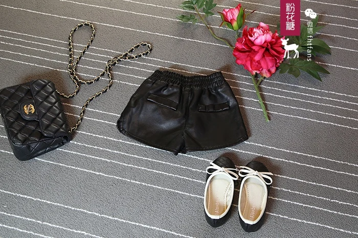 Новые штаны для маленьких девочек на лето осень и зиму шорты из искусственной