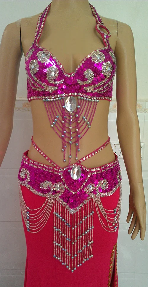 Набор костюма для танца живота бюстгальтер + пояс Индийский Болливуд выступлений