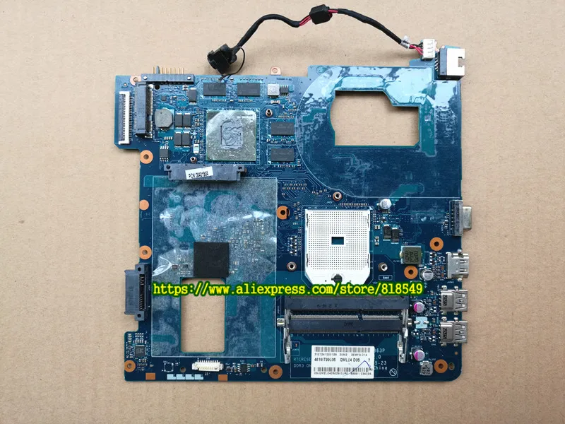 Высококачественная материнская плата для ноутбука, подходит для SAMSUNG NP355V5C 355V5C QMLE4 LA-8863P 1GB протестированная Быстрая