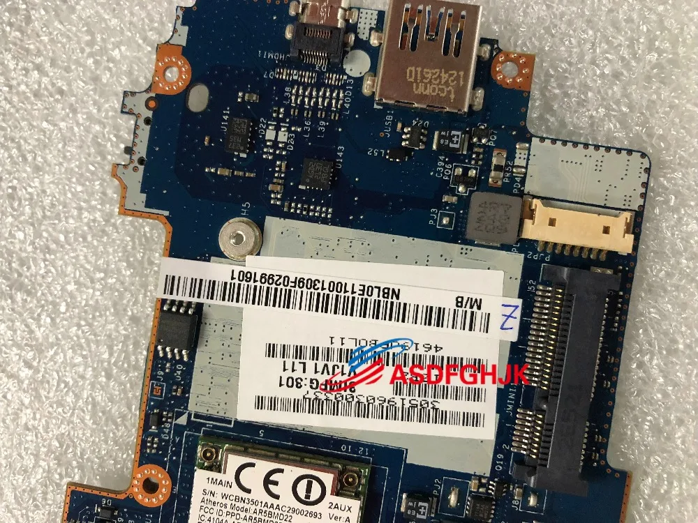 Оригинальная материнская плата для Acer W700 NBL0E11001 LA-9011P полностью протестирована |