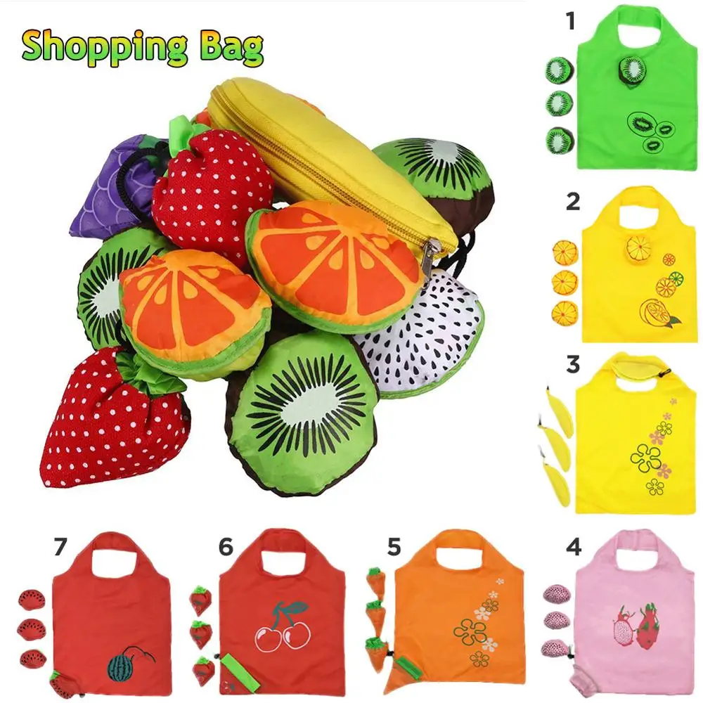 Креативная Экологичная сумка для хранения клубника складные сумки