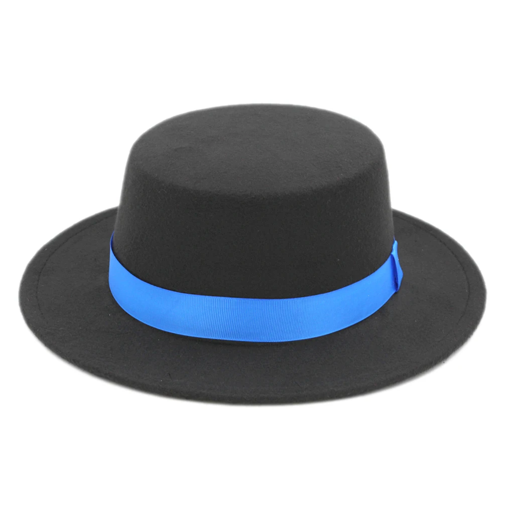 Mistdawn Классическая Шерстяная Смесь канотье шляпа с широкими полями пирог