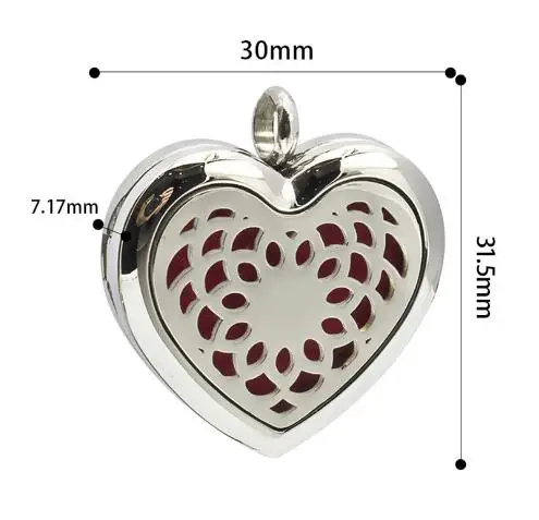 1 шт. подвеска для духов в форме сердца из нержавеющей стали|Ожерелья с подвеской|