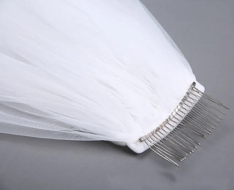 Кружевная вуаль для собора с блестками 3 м Длинная свадебная металлическим