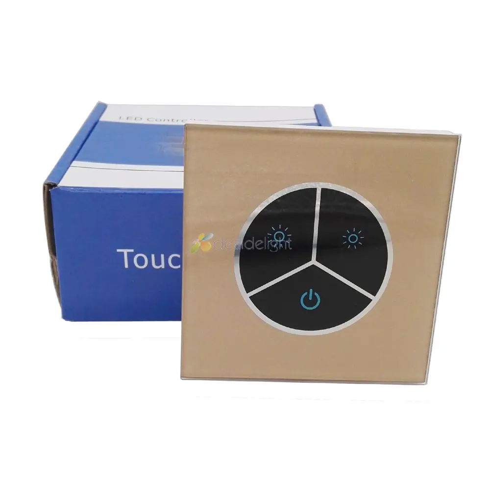 TM05 DC12 24V 3 клавиши 8A светодиодный сенсорный панель диммер настенный для одного