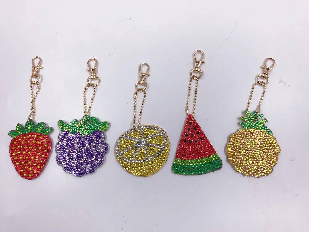 

fruit diamond keyring