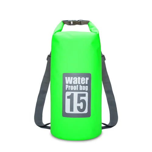 15L Green Winmax Открытый Водонепроницаемый сухой мешок рюкзак мешок сумка для хранения Рафтинг Спорт Каякинг каноэ сумки для плавания дорожные наборы рюкзак - Цвет: 15L Green