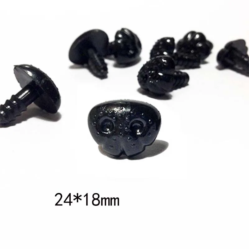 Черная пластиковая искусственная игрушка 24*18 мм для Мишки Тедди куклы животные