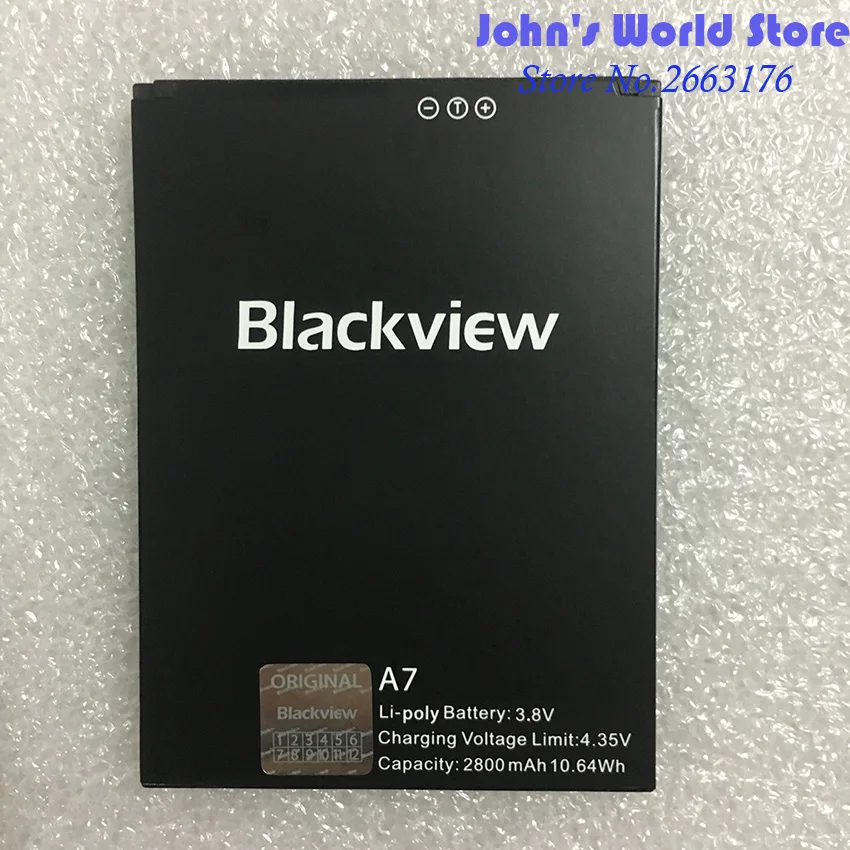 Новый оригинальный Blackview A7 2800 мАч литий ионная аккумуляторная батарея pro запасной