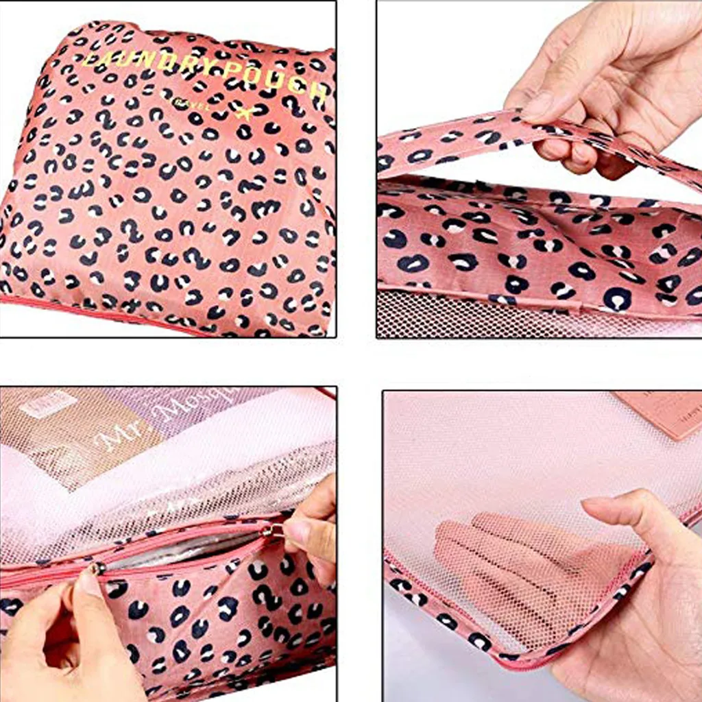 6Pc Travel Bag For Man Women ZHDAOR waterproof new Large Capacity Fashion Package Travel handbag Carry on Luggage Bag T3