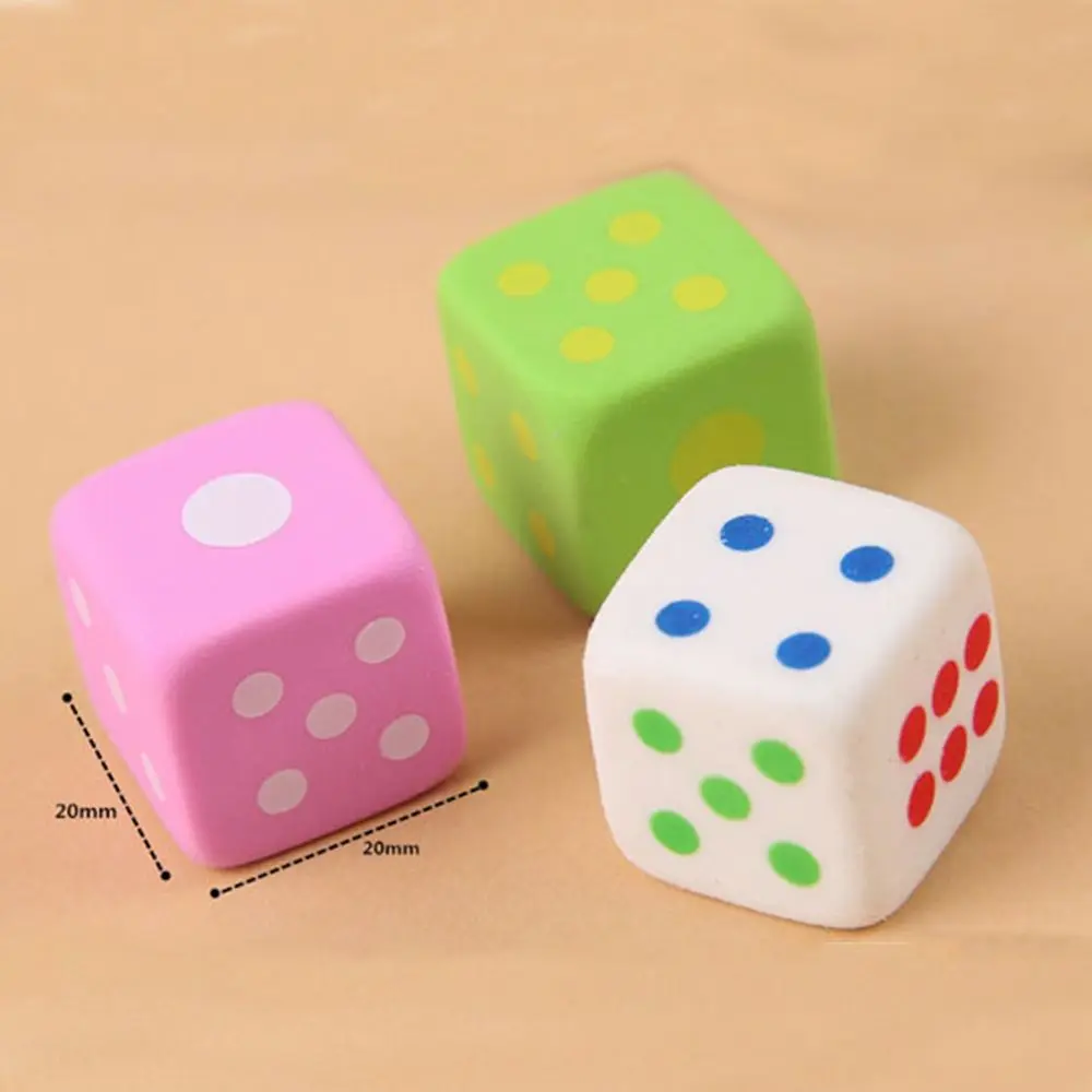 3 шт. Новинка игральные кости милые резинки резиновые настольные игры для детей