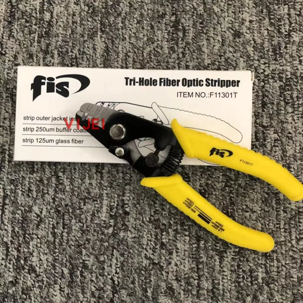 F11301T клещи для снятия изоляции F11301T F11301T FIS три отверстия волоконно-оптический Стриппер Миллер для зачистки проводов