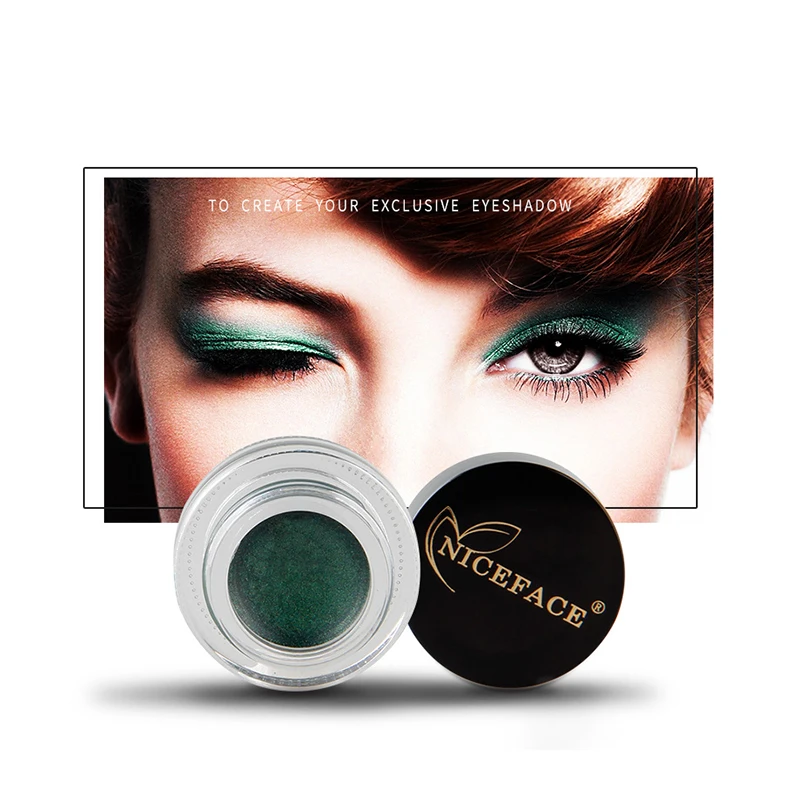NICEFACE, 15 цветов, алмазный блеск, тени для век, гель для макияжа, водостойкая, долго носится, подводка для глаз, осветляет тени для век, светящийся пигмент, косметика
