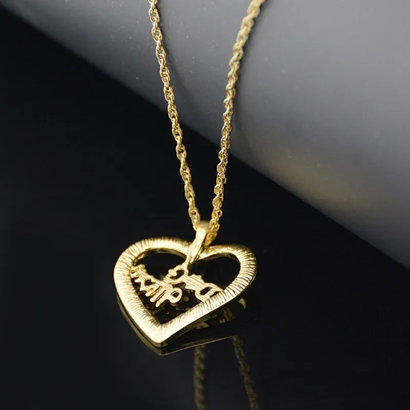 Новинка серебряного цвета Кристалл Циркон собака подвеска в виде сердца с