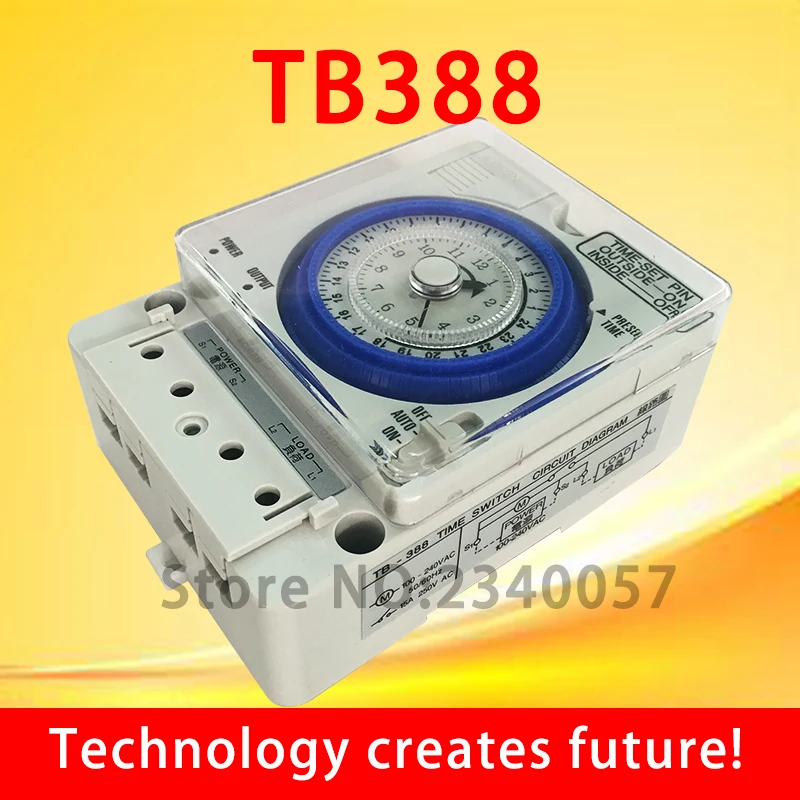 24-часовой таймер TB388 времени Номинальное напряжение: 100-240 В |