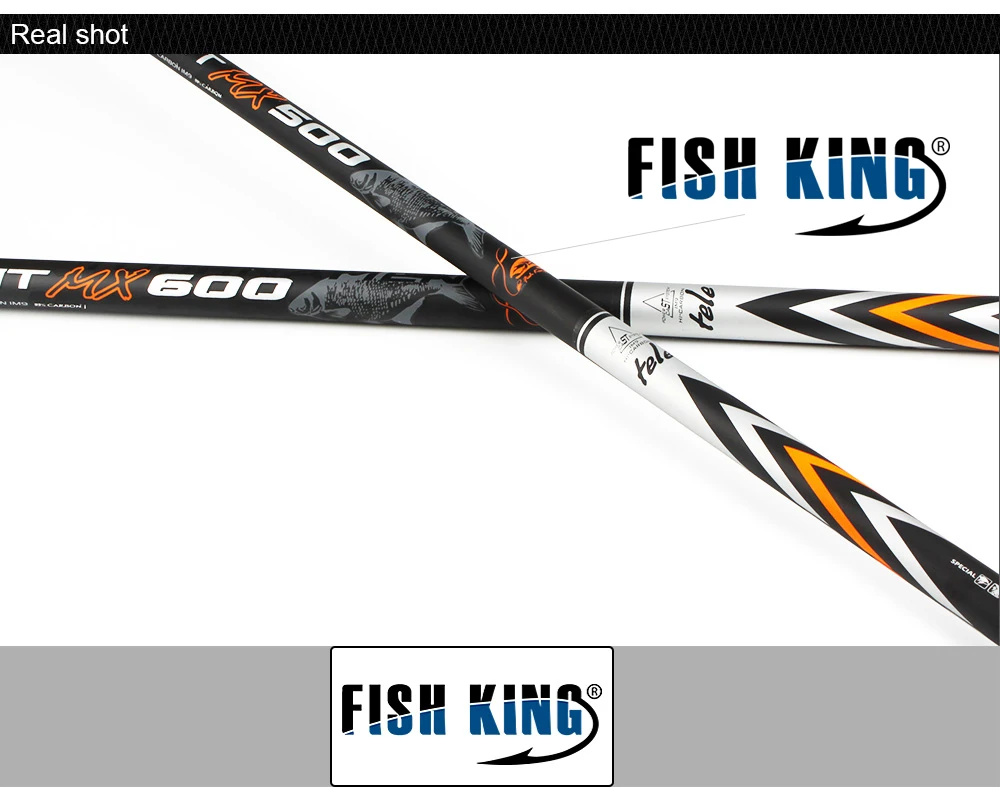 FISH KING 36T карбоновая удочка стандарт 5 м/6 м/7 м Длина 130 см с. Ш 10-30 г для рыбалки