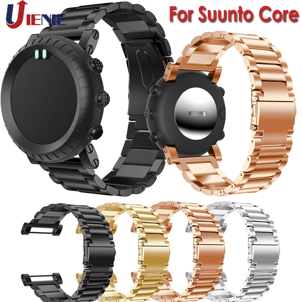 Ремешок из нержавеющей стали для смарт часов Suunto Core браслет роскошный сменный