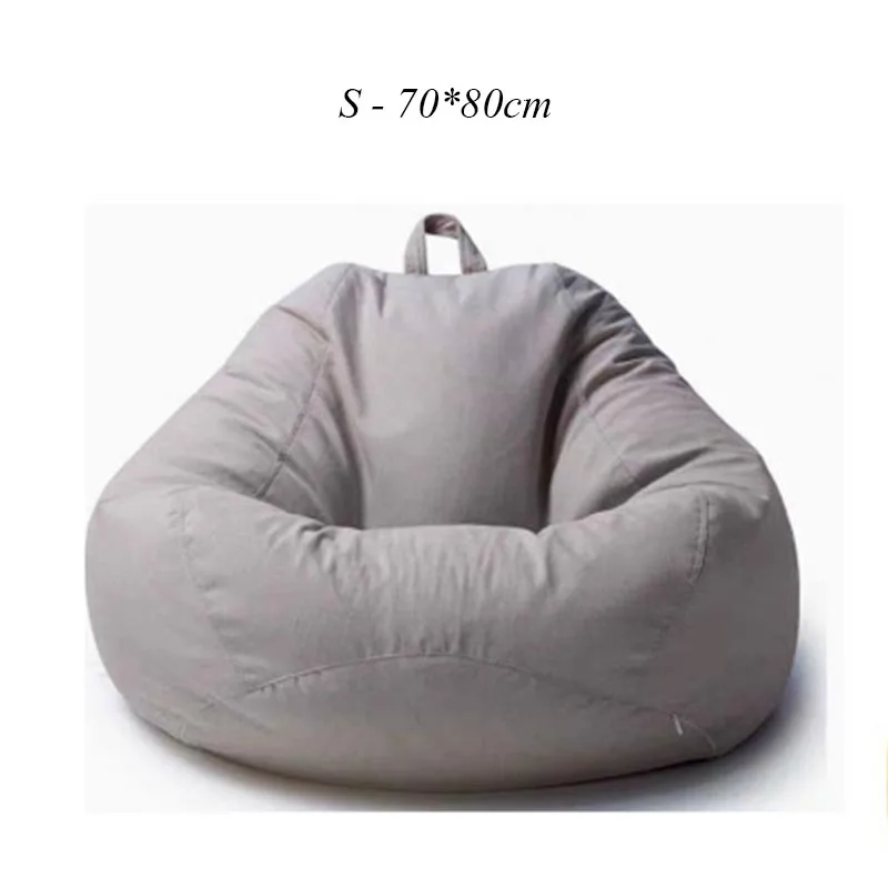 Ленивый мешок Puf Beanbags накладка на стул без наполнителя puff Asiento Pouf диван Cama Divano Poef Bean Boozled Cadeiras Sillones Pufa - Цвет: S-70x80
