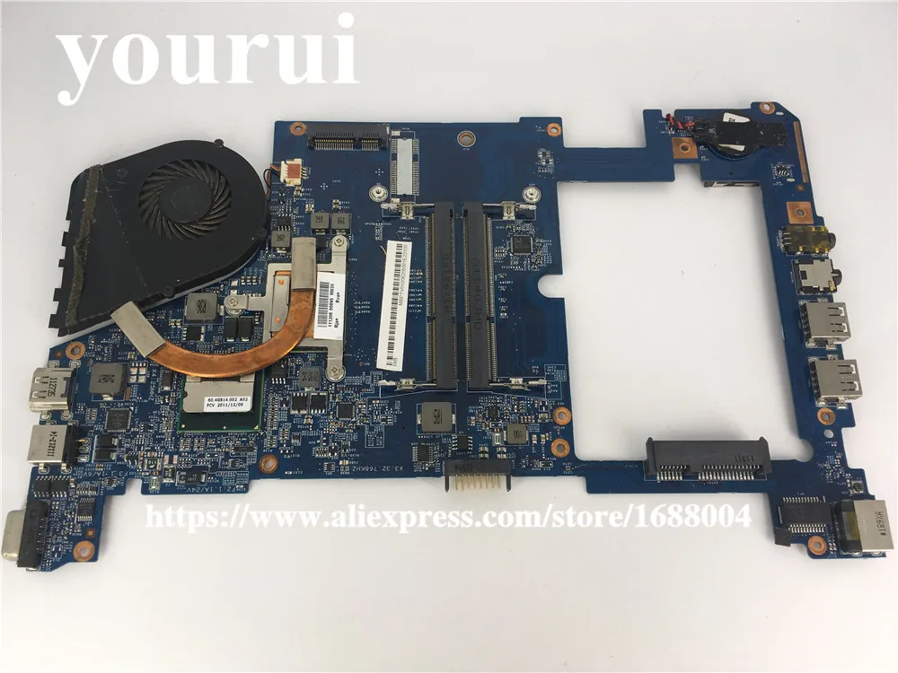 Материнская плата для ноутбука с радиатором Φ Cpu MBPTV01006 DDR3 1830 1830t серии MB 09918-2M 48