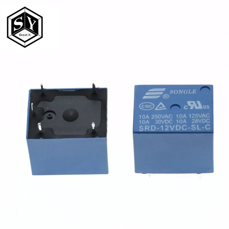 1 шт. Great IT SRD-12VDC-SL-C PCB тип 12 В DC SONGLE Реле питания