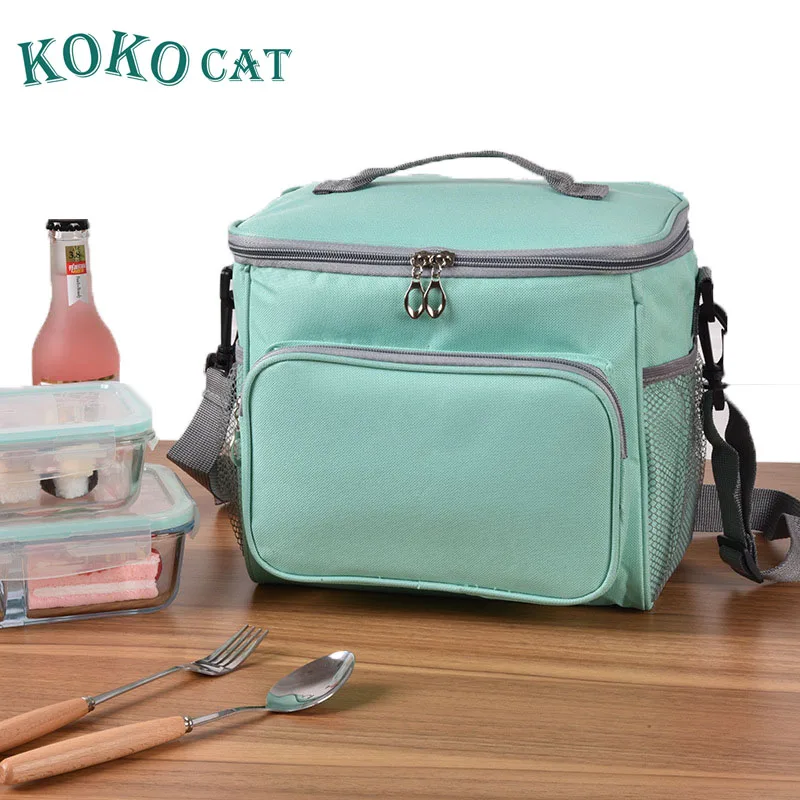 Брендовая сумка для обеда KOKOCAT утолщенная нейлоновая холодильник еды пикника