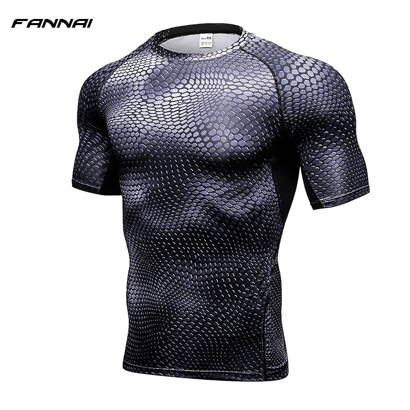 Мужская футболка для бега дизайнерские быстросохнущие футболки облегающие