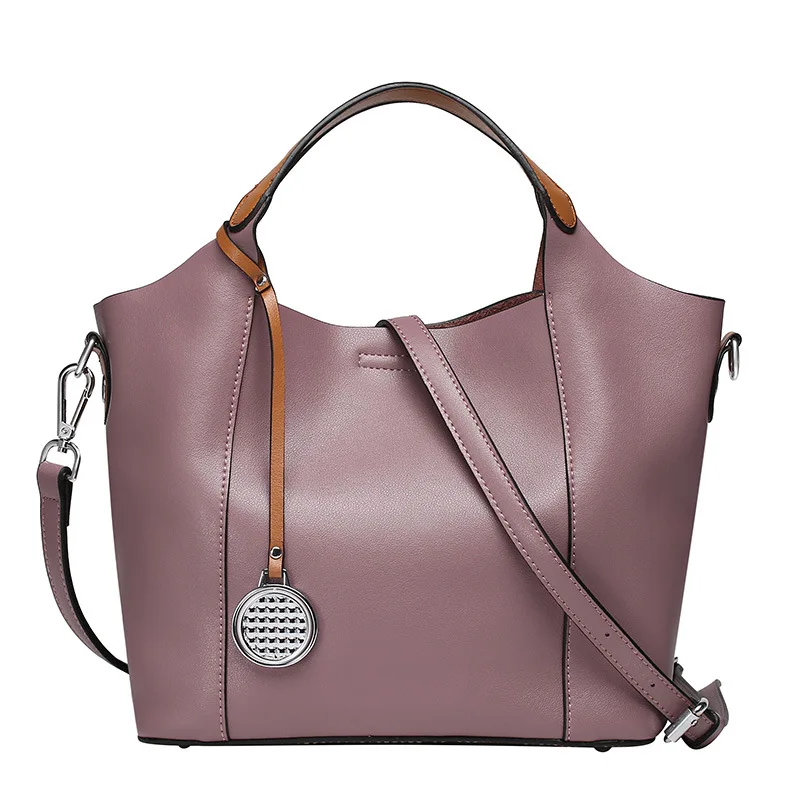 Женская сумка из натуральной кожи Большая вместительная на плечо