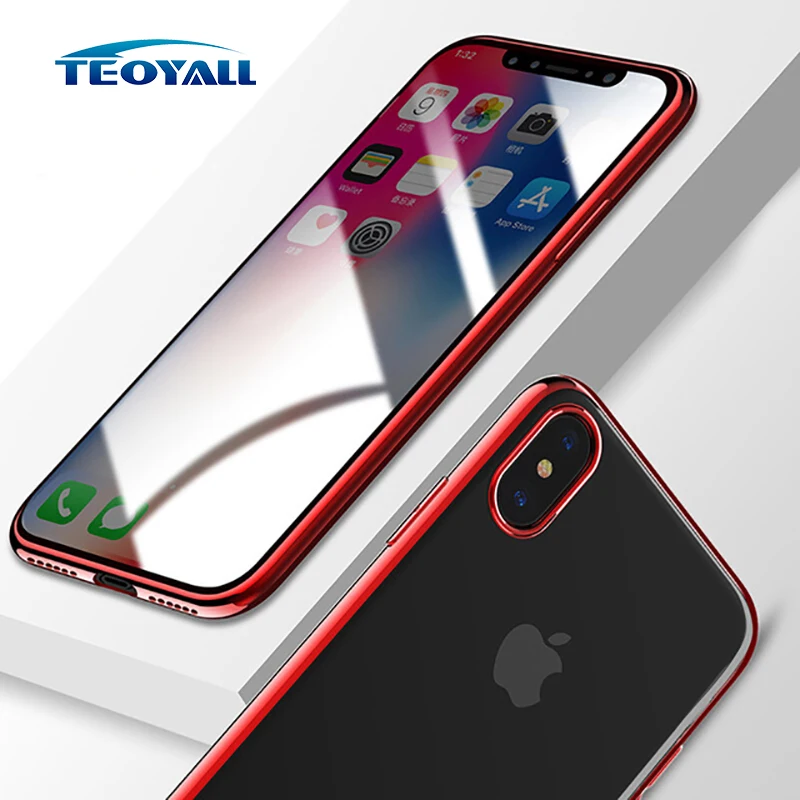TeoYall Glitter Silicone case for iPhone XR XS MAS X 10 Protective Soft TPU Moblile Phone Cover Cases 7 8 6 6s Plus |