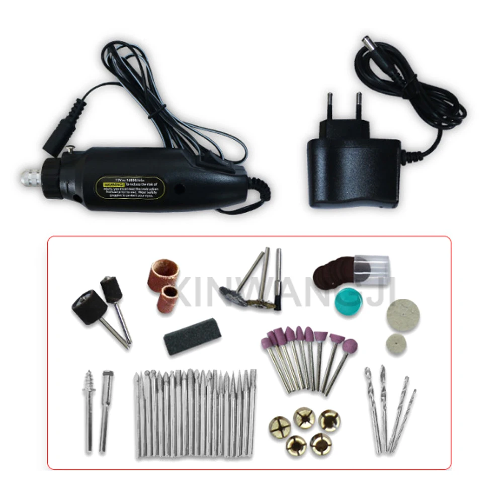 12 V/30 W жемчужная раковина Jade пробивая машина мини электрический шлифовальный сверла ногтя Набор гравировальный станок DIY кожа пробивание полировальные инструменты набор