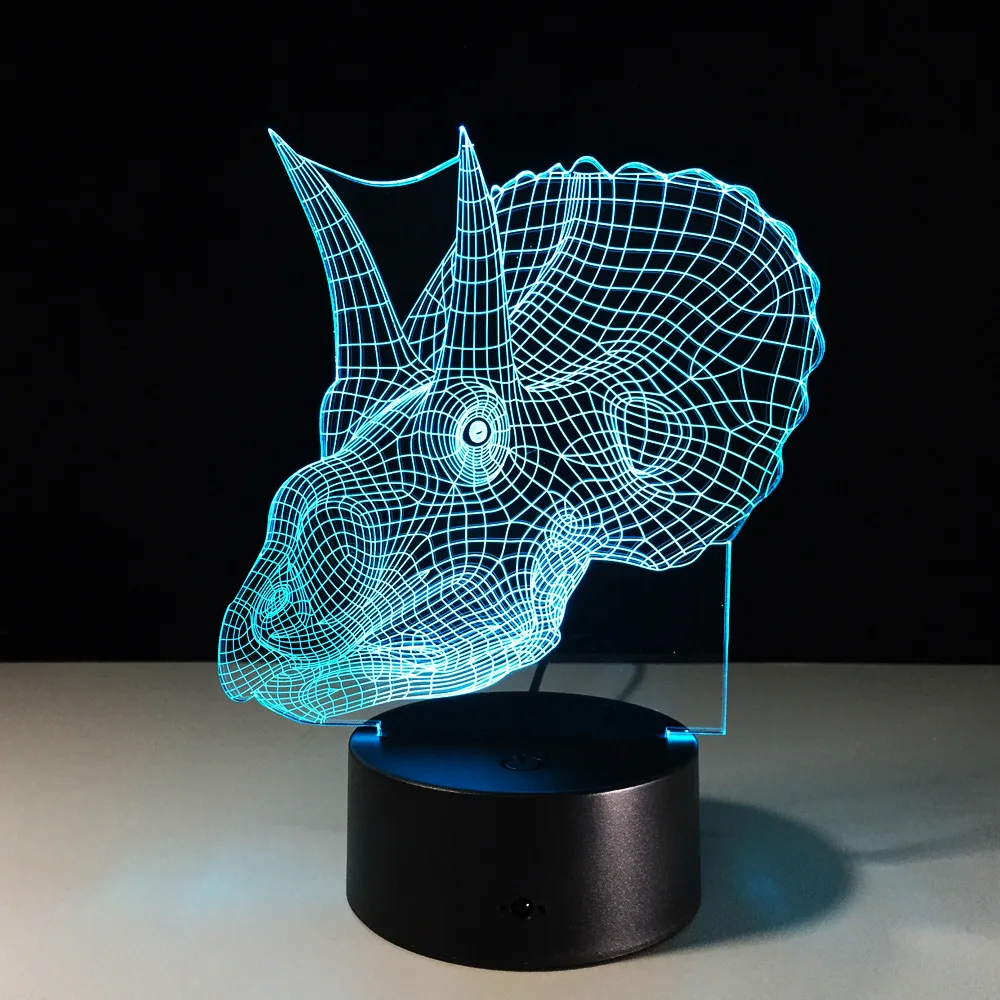 Беспроводная акриловая светодиодная 3d лампа минисветильник рный светильник на