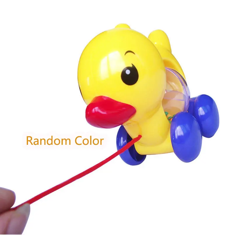 15cm Baby Cute Cartoon Duck Rattle Toy Infant Appease Early Education Intelligence Plastic Toys Hand Bell Gift For Kids | Игрушки и