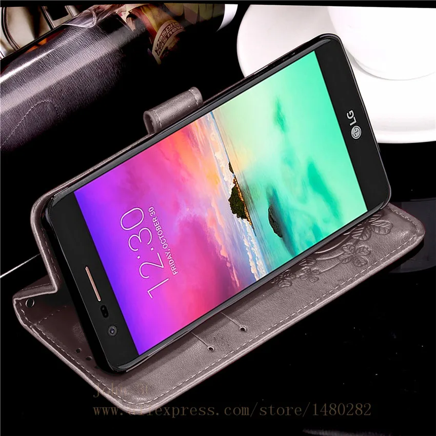 TopArmor Embossed PU Leather Phone Cover For LG LV5/K10 2017 Stand Card Flip Wallet Shell K10 Case | Мобильные телефоны и