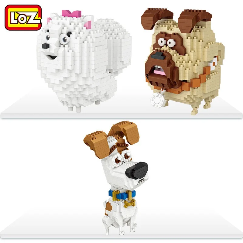 LOZ Алмазный Блок DIY 3D Собака строительные кирпичные модели подарок на день