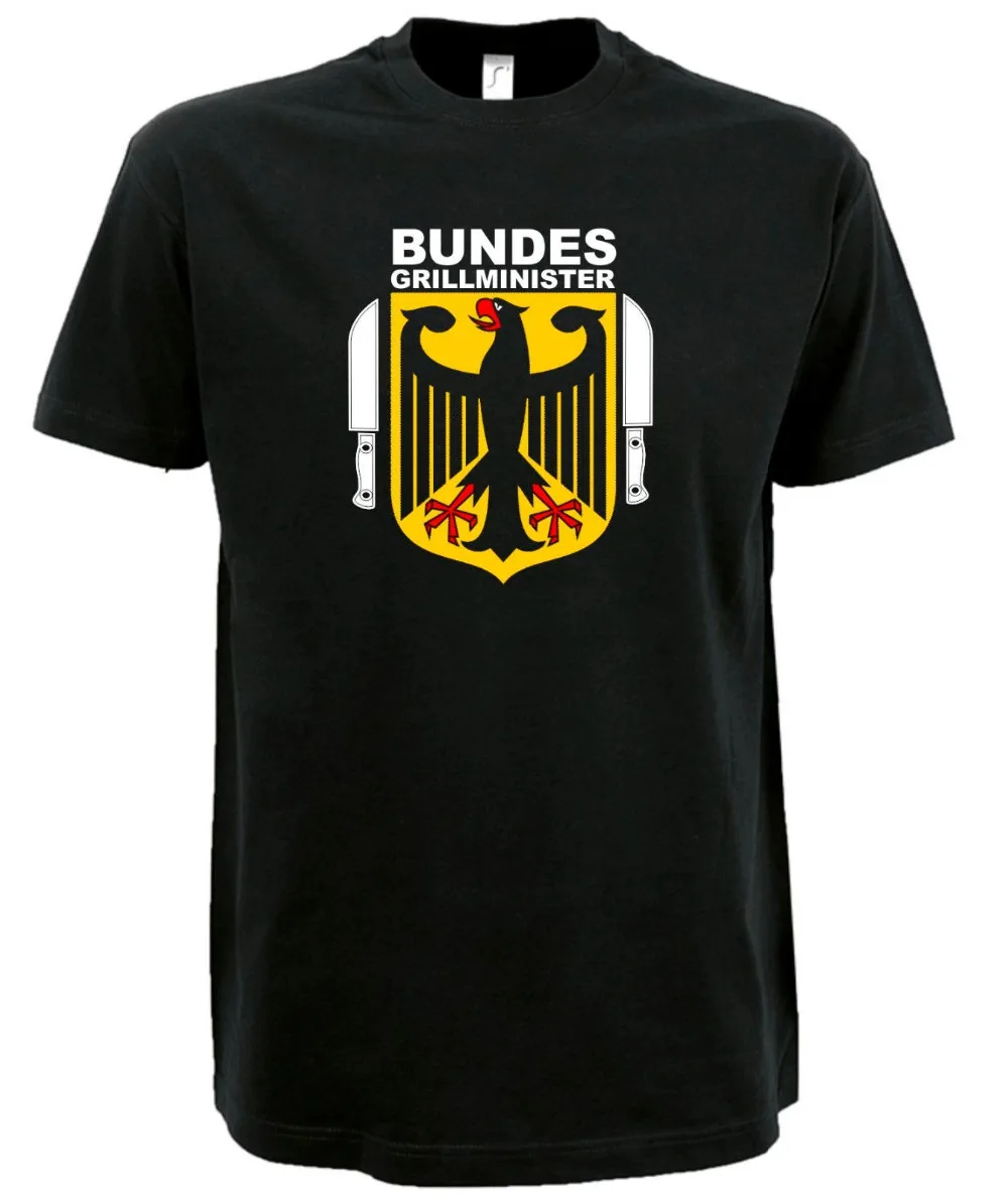 

Grill T-Shirt Grill Bundesgrillminister Fun Grill 2019 New Fashion T-Shirt Short Sleeve Design Your Own T Shirt