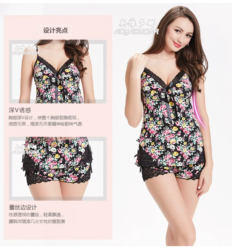 Новая женская пижама на бретелях с кружевной вышивкой и бантом, Цветочная Пижама без рукавов, пикантный Шелковый Атласный пижамный комплект для женщин, пижамы, одежда для отдыха S88207