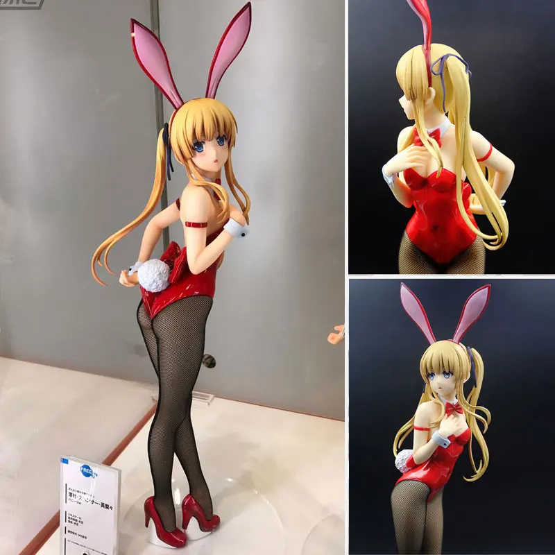 40 см аниме фигурка красный сексуальный Saekano эрири Спенсер Sawamura Bunny Ver кроличьи уши