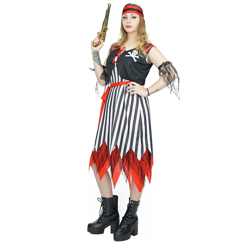 Новинка 2017 года пиратский костюм для косплея женские пикантные вечерние платья в
