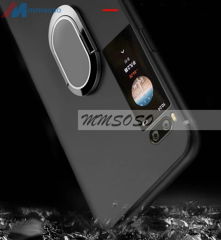 Чехол для Meizu Pro 7, автомобильный Магнитный чехол с кольцом на палец, чехол для Meizu Pro 7 Plus, мягкий силиконовый чехол для Meizu Pro 7