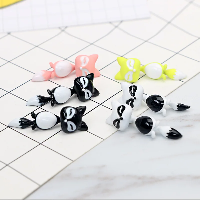 Candy Color Solid Animal fox серьги oorbellen Brincos букле d'oreille Brinco Aretes orecchini | Украшения и